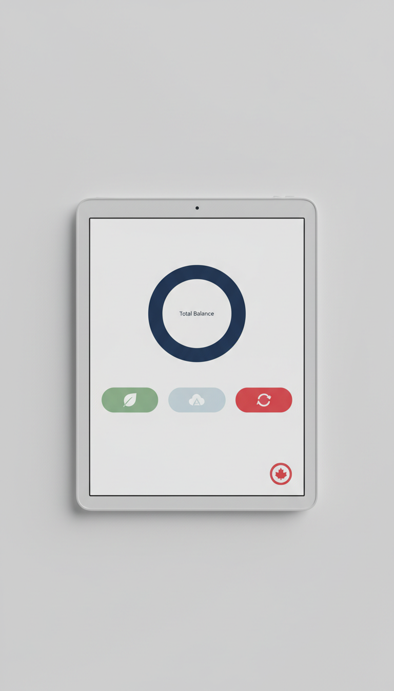 Personal Finance App Tablet Interface Neutral Case